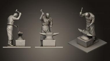 Figurines of people smith 3d model